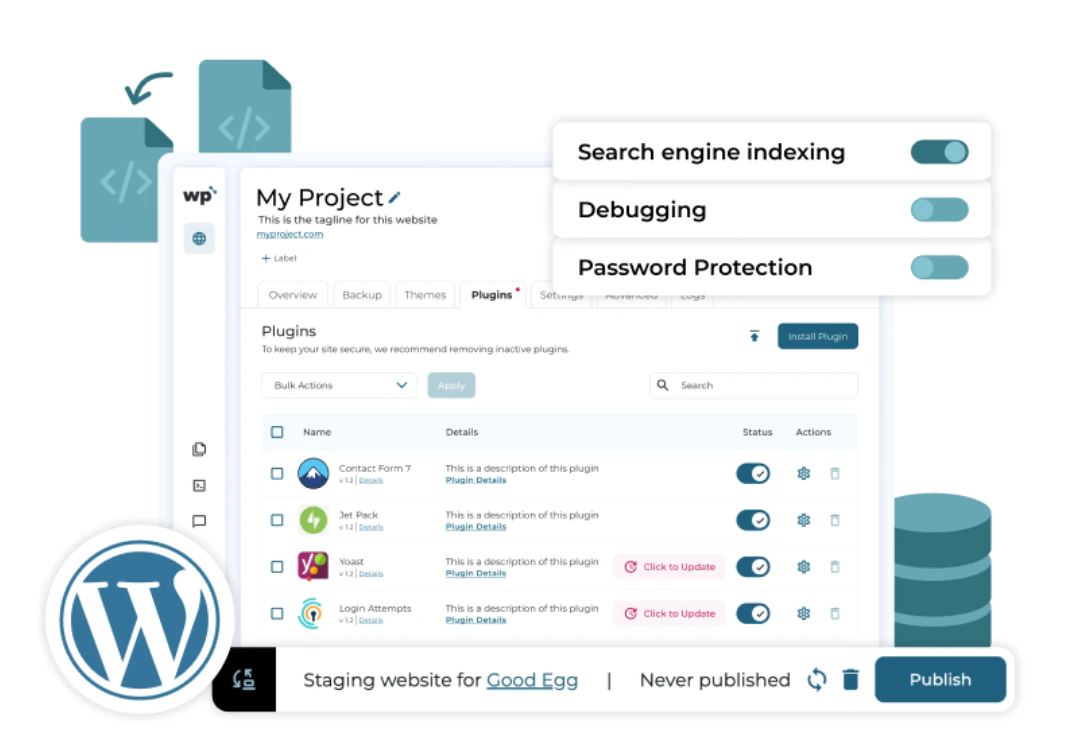screenshot of WP Squared